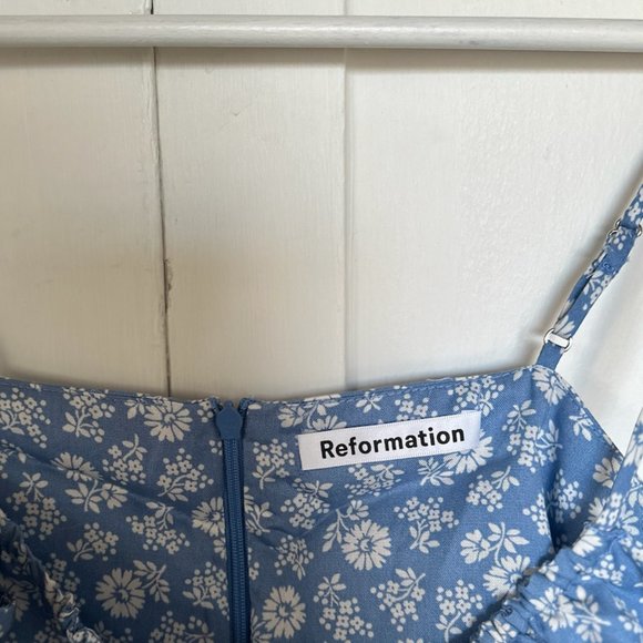 Reformation Floral Print Mini Dress Size 0 - Picture 3 of 5